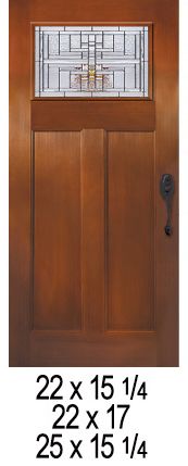 Templar - Decorative Glass Black Patina (Glass Insert Only)