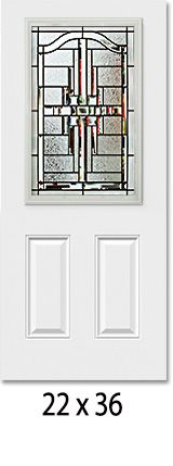 Templar - Decorative Glass Black Patina (Glass Insert Only)