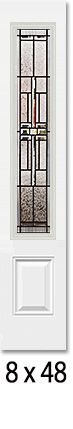 Templar - Decorative Glass Black Patina (Glass Insert Only)