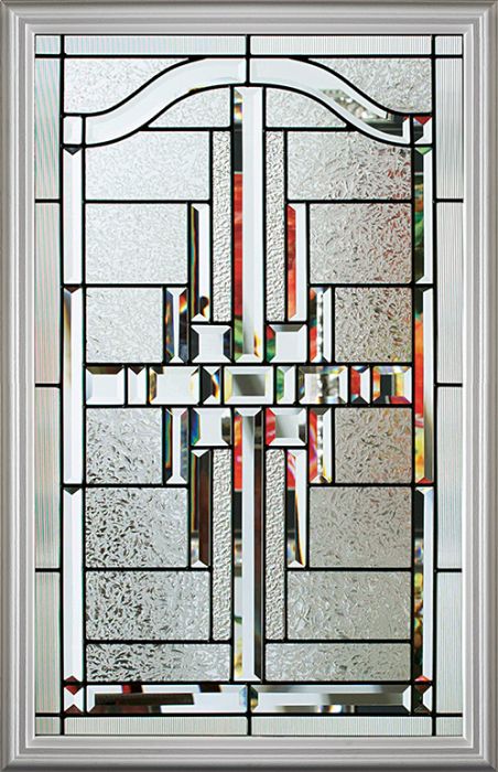 Templar - Decorative Glass Black Patina (Glass Insert Only)