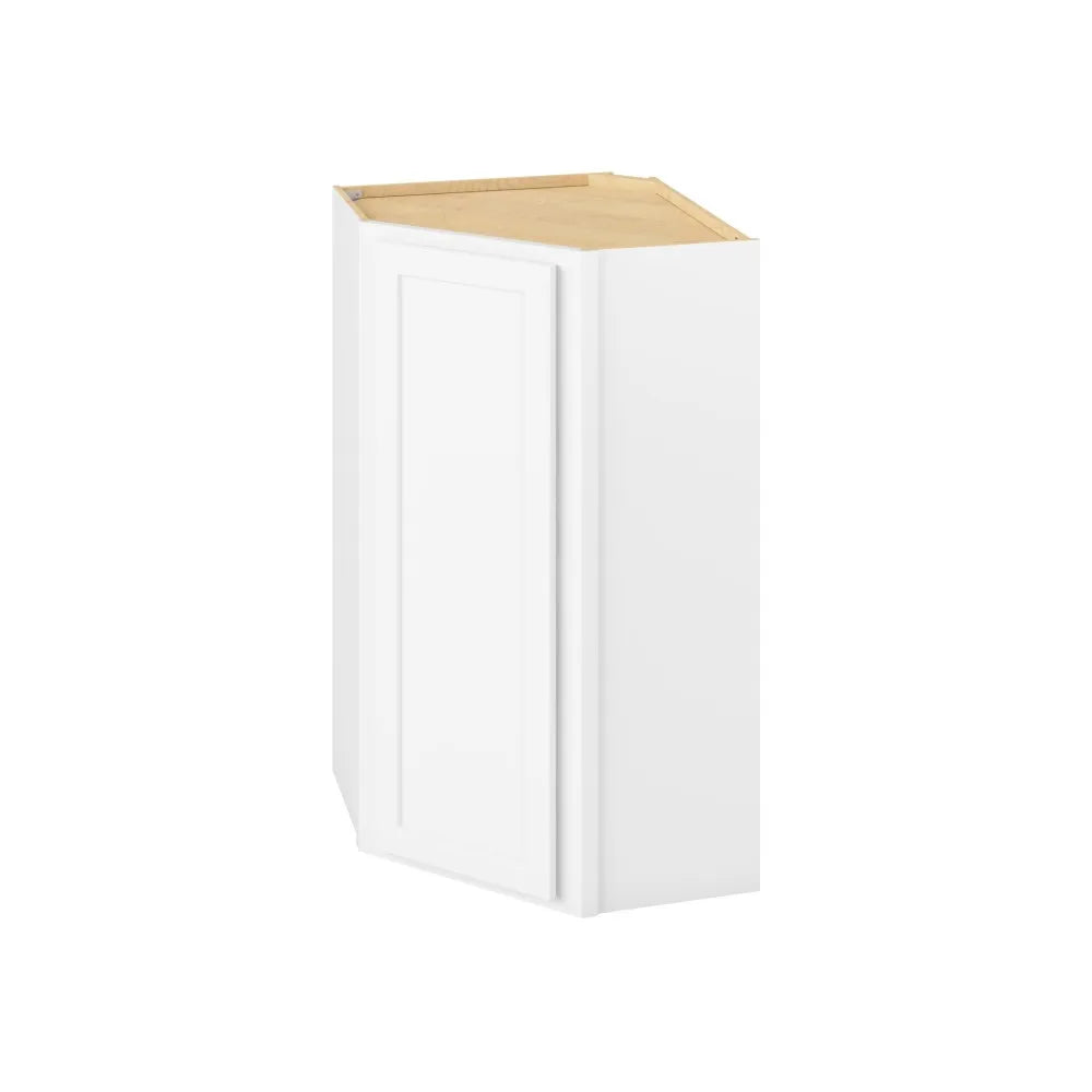 Hardware Resources: 24" x 42" Wall Diagonal Cabinet, 1 Door, 3 Shelves - Polar White