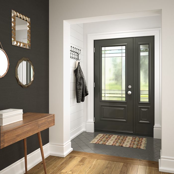 Celeste - Decorative Glass black Patina (Glass Insert Only)