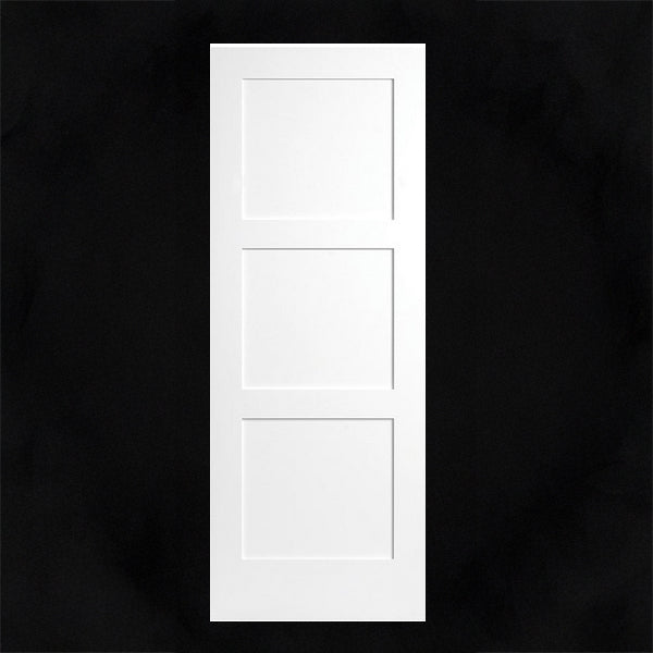 Slab: Birkdale(SSC) Primed Molded 3-Panel Smooth Solid Core Slab 1 3/8"