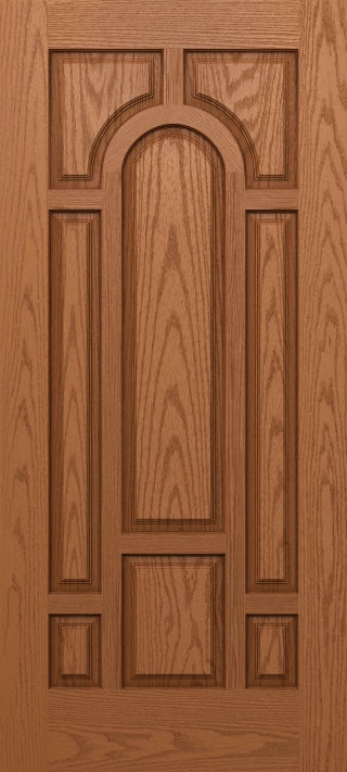 SLAB: Fiberglass Oak WG Texture 8-Panel Arch DRG80/DRG8080 (unfinished)