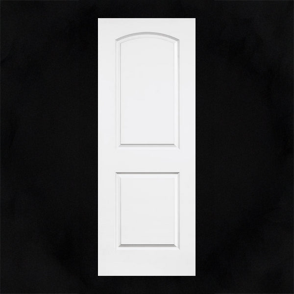 Slab: Caiman(SSC) Primed Molded 2-Panel Roundtop Smooth Solid Core Slab 1 3/8"