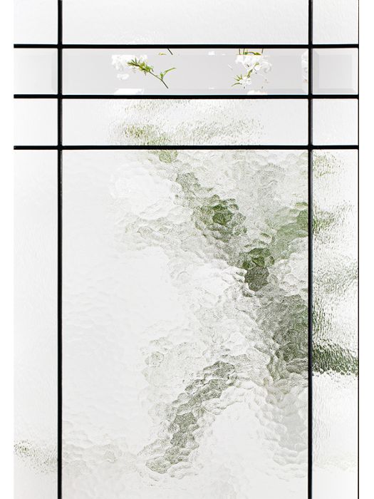 Celeste - Decorative Glass black Patina (Glass Insert Only)