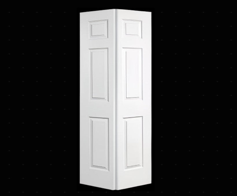 Bifold:Colonist Hollow Core Textured 6-Panel Hollow Core Bifold Door w/Hardware