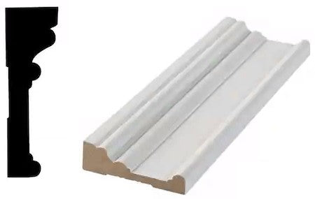 Casing: DM3 3 1/4 Primed Finger Joint Pine (11/16x3-1/4") 8.5' or 17' LF