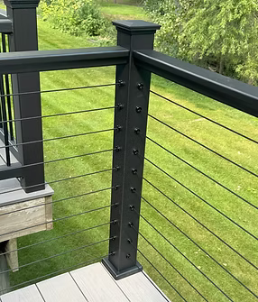 NXO-CABLE-POST 1.7" Pass-Thru Line Post