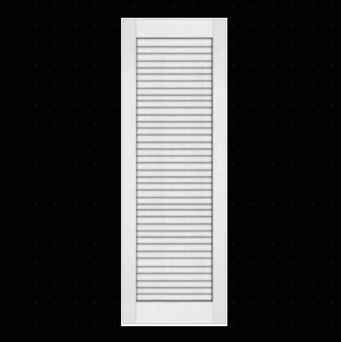 Slab: Primed MDF Smooth Plantation Full Louver Slab