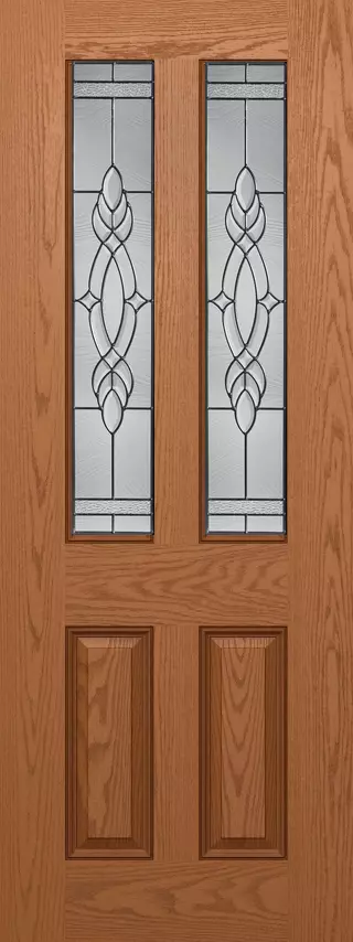 SLAB: Fiberglass Oak WG Texture True 4-Panel 2x2 DRG4180 (unfinished)