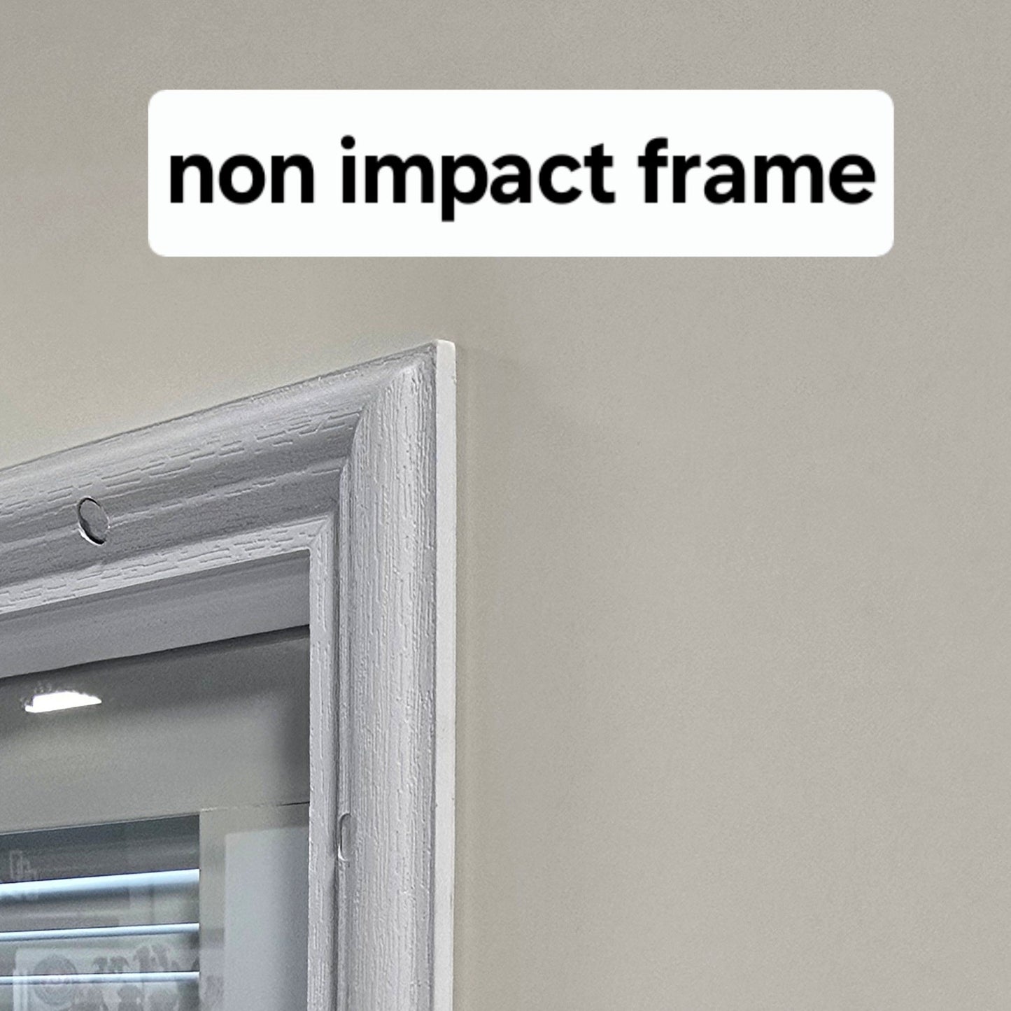 PlastPro Oak Series DRG60 Half-Lite w/22"x36" 9-Lite GBG Low-E over 2 Panel Raised FL#17347