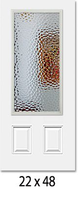 Pre-Hung Fiberglass Smooth w/Oceana Glass Insert 1-3/4" Plastpro FL# 17347
