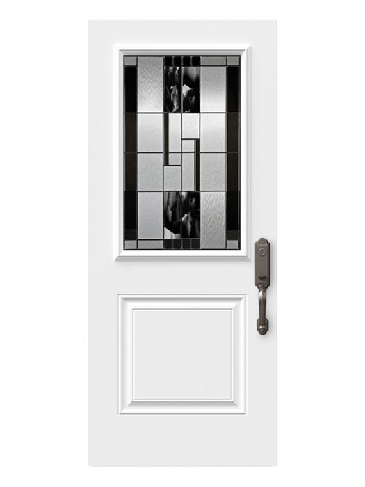 Onyx - Decorative Glass Black Patina Caming (Glass Insert Only)