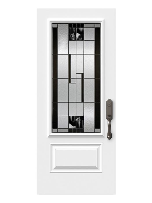 Onyx - Decorative Glass Black Patina Caming (Glass Insert Only)