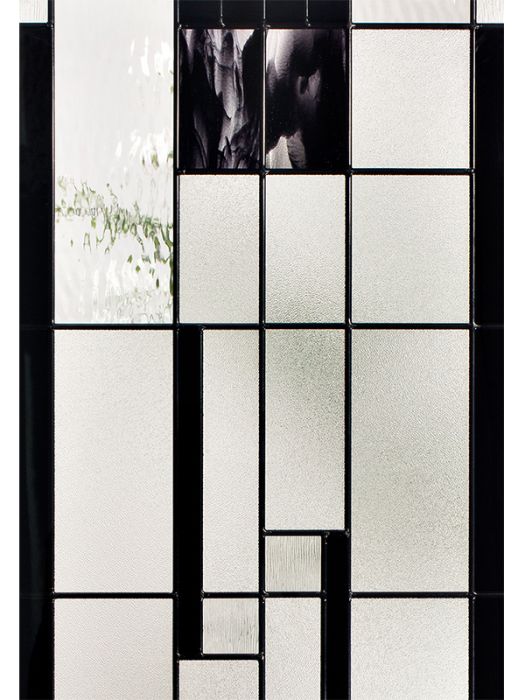 Onyx - Decorative Glass Black Patina Caming (Glass Insert Only)