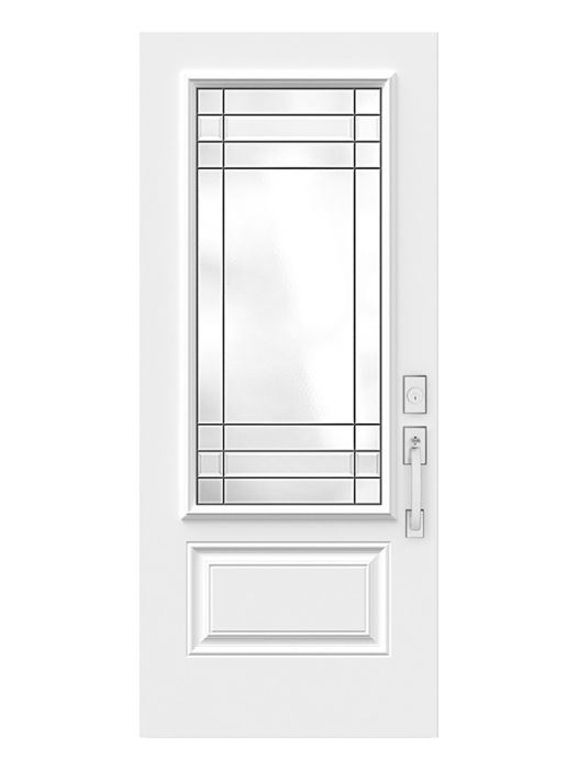 Celeste - Decorative Glass black Patina (Glass Insert Only)