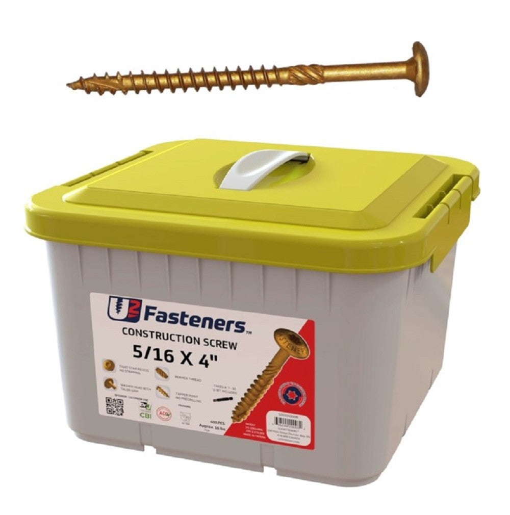 S20104000B U2 Fasteners U2CS 5/16 x 4 Bulk QTY(400)
