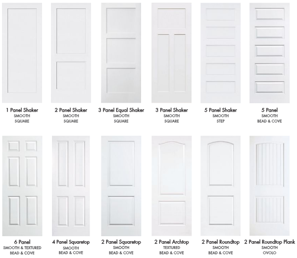 Primed Molded Interior Doors Solid Core 1-3/8" SLAB