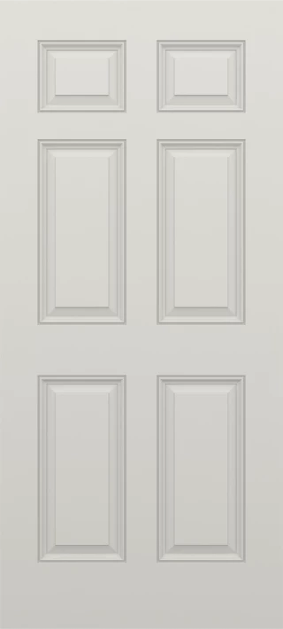 SLAB: Fiberglass Smooth 6-Panel Raised Colonial DRS60/DRS6170/DRS6080 (unfinished)