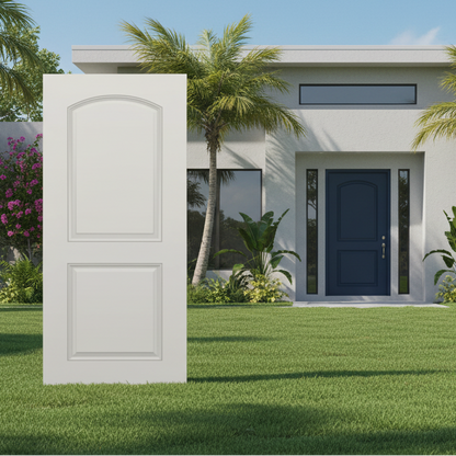 SLAB: Fiberglass Smooth 2-Panel Radius Raised Panels DRS2D/DRS2D80 (unfinished)