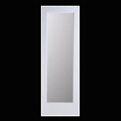 Slab: Primed MDF Smooth 1-Lite French Door Ovolo Sticking Frosted Glass Slab