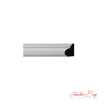 Base: 1207 (Base Cap) 7/8 Primed Finger Joint Pine (11/16"x7/8") 8' or 16'
