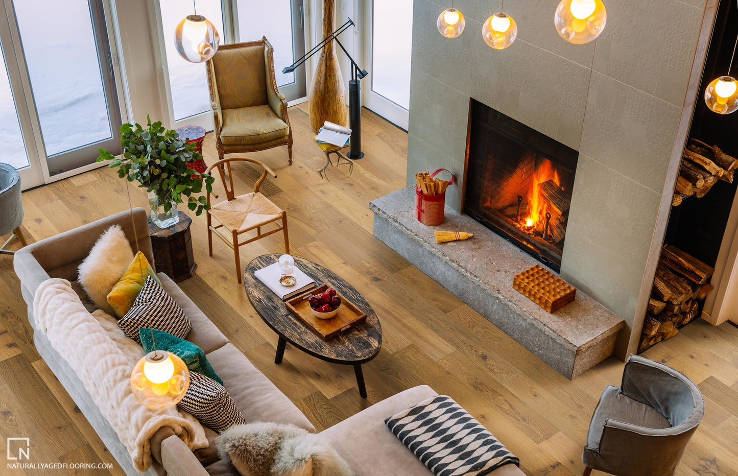 Flooring: RAINIER Engineered Hardwood Summit Collection by Naturally Aged Flooring *add 1 handling fee to order