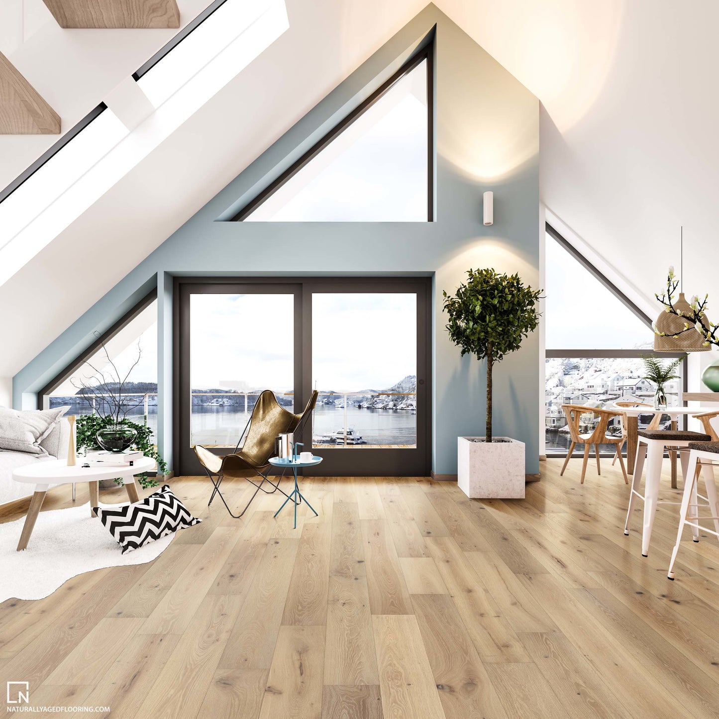 Flooring: GRAND TETON Engineered Hardwood Summit Collection by Naturally Aged Flooring *add 1 handling fee to order