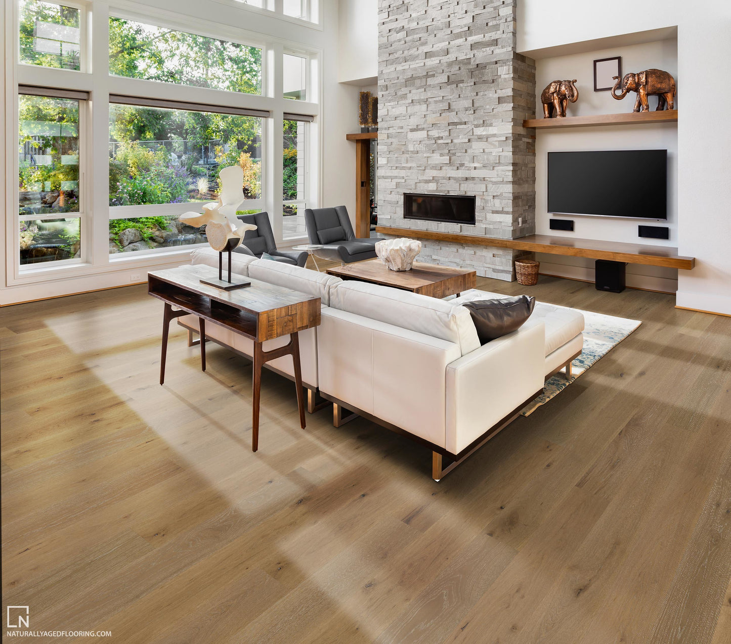 Flooring: CROWN Engineered Hardwood Pinnacle Collection by Naturally Aged Flooring *add 1 handling fee to order