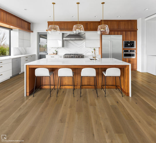 Flooring: CRESTCENDO Engineered Hardwood Pinnacle Collection by Naturally Aged Flooring *add 1 handling fee to order
