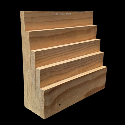 1 X Material:1X4 RADIATE PINE SELECT (Call for available stock lengths)