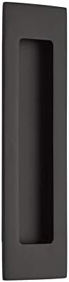 Emtek 2215US19 7-1/4" x 2-7/8" Modern Rectangular Flush Pull Black Finish