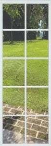 Door Glass Insert: Clear IG Glass External Grids Insert Non Impact