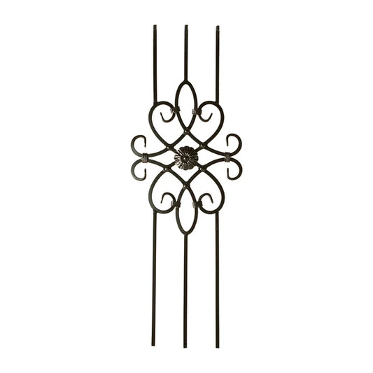 M-399 2491 3 Leg Panel 1/2" Sq. Baluster *use with 1/2" shoes and knuckles