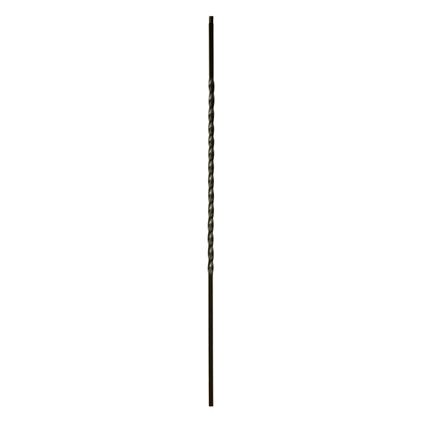 1TW22 2554 Twist & Basket Series Baluster Single 22" Twist  1/2" Sq.