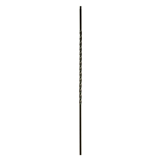 1TW22 2554 Twist & Basket Series Baluster Single 22" Twist  1/2" Sq.
