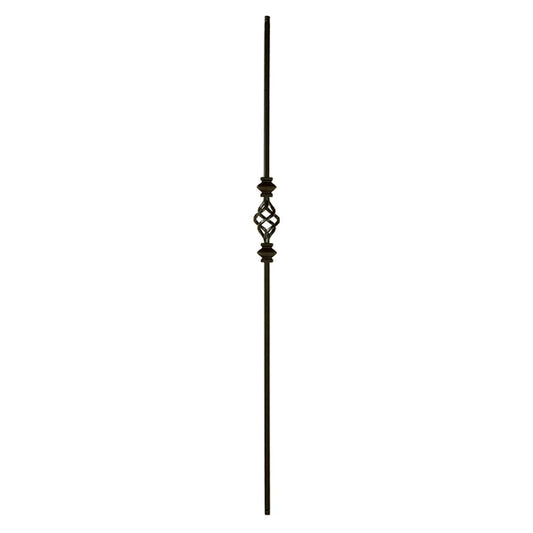 2KNUC1BASK 2558 Versatile Series Baluster Double Knuckle-Single Basket 1/2" Sq.