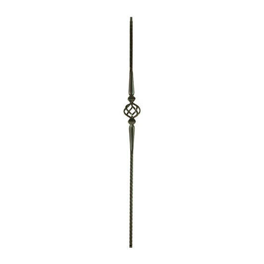 M16044 2572 Gothic Series Baluster Sgl Basket w/ Spoons 9/16" Sq.