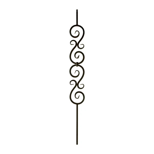 M32644 2583 Scroll Series Baluster Double Scroll 1/2" Sq.