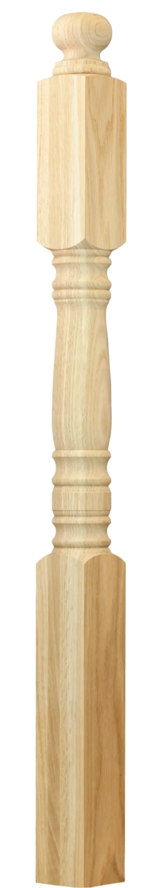 C-4003 Hampton Series Landing Newel Size 3-1/2" x 59-1/2", 16" Top Block