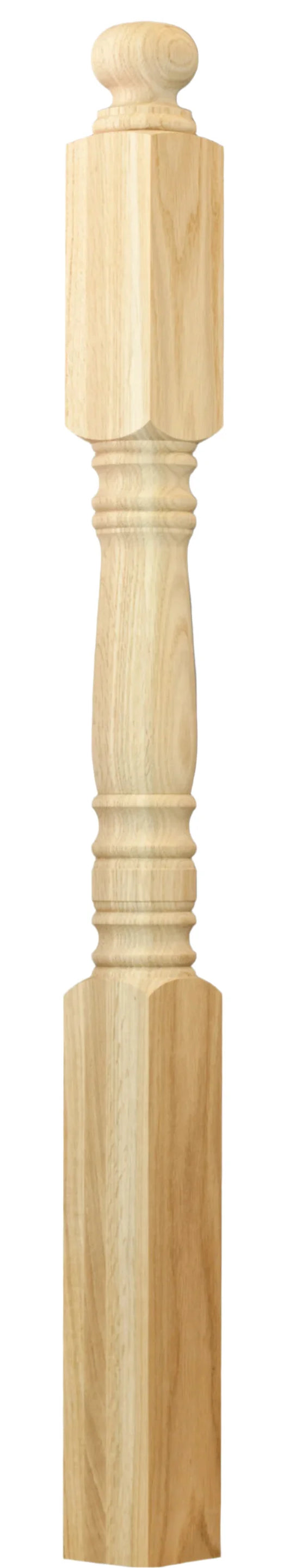 C-4003 Hampton Series Landing Newel Size 3-1/2" x 59-1/2", 16" Top Block