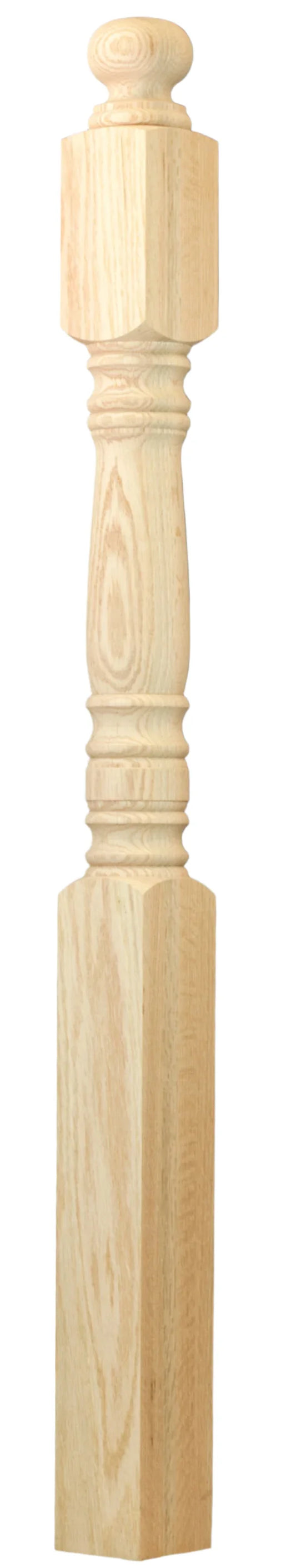 C-4008-62 Hampton Series Starting Newel 3-1/2" x 62", 6-1/2" Top Block