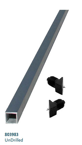 SL-UNDRILLED BRACE Anodized Alum Cable Brace 42" - Undrilled, 2 plugs, and screws
