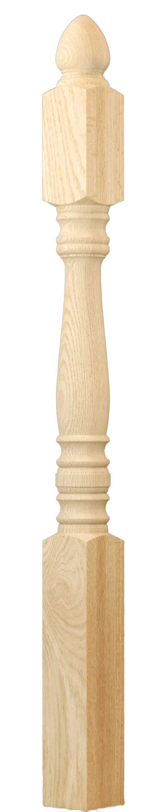 C-4240 Hampton Series Starting Newel 3-1/2" x 47-1/2", 7-3/16" Top Block