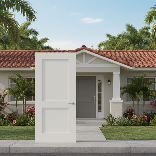 SLAB: Fiberglass Smooth 2-Panel Shaker DRS2K (unfinished)