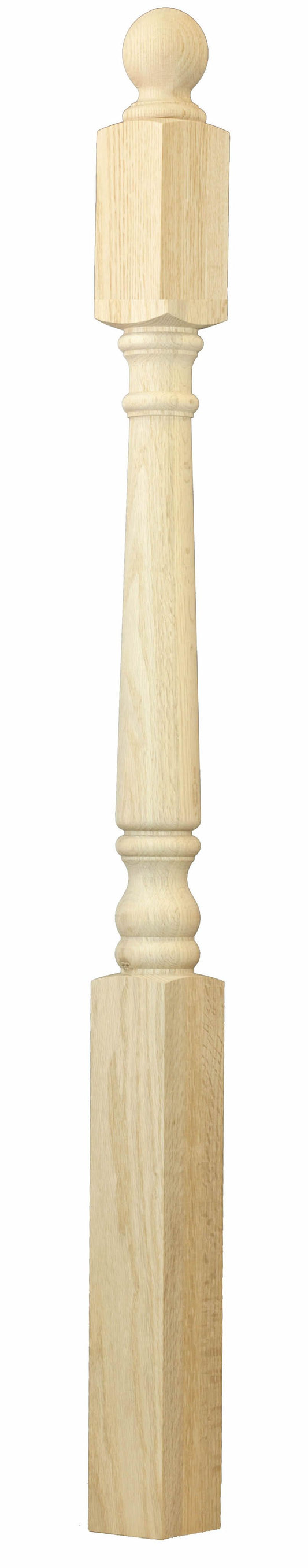 C-4548BT Traditional Series Angle / Landing Newel  Ball Top Size 3" x 60"