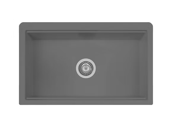 PROHS - Kitchen Sinks - Q Ancona Apron Front Ledged Granite Composite Kitchen Sink
