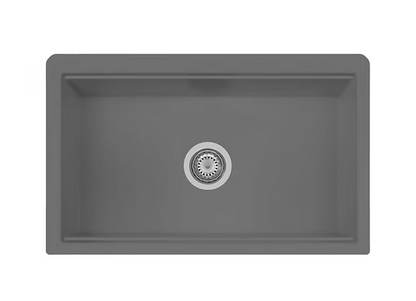 PROHS - Kitchen Sinks - Q Ancona Apron Front Ledged Granite Composite Kitchen Sink