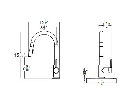 PROHS - Kitchen Faucet - HUNTINGTON BRASS Euro Arc Kitchen Faucet
